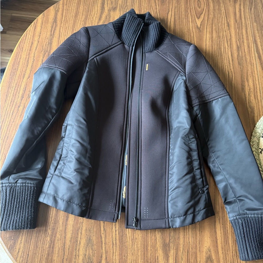 Musterbrand Deus Ex Universe Women's Black Quilted Bomber Jacket S
